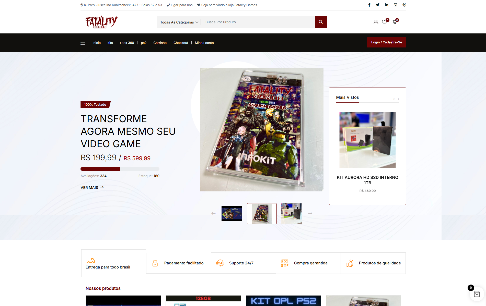 E-commerce Fatality games